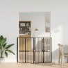 Porte pour chien 2 pcs Noir 80 x 100 cm Acier galvanisé 636431636431