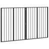 Porte pour chien 2 pcs Noir 80 x 100 cm Acier galvanisé 636431636431
