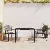 Ensemble à manger de jardin 3 pcs anthracite acier 636432636432