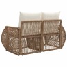 Canapé de jardin 2-Nombre de places Beige polyrotin 636435636435