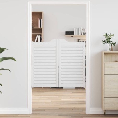 Portes battantes Blanc 90 x 50 cm Bois de pin massif 636436636436