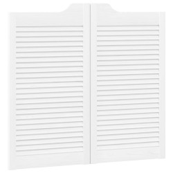 Portes battantes Blanc 90 x 50 cm Bois de pin massif 636436636436