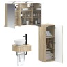 Ensemble d'armoire de salle de bain 4 pcs Chêne Sonoma 636439636439