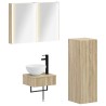 Ensemble d'armoire de salle de bain 4 pcs Chêne Sonoma 636440636440