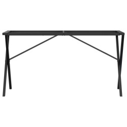 Pieds de table à manger cadre en X 140x60x73 cm acier 636441636441