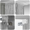 Ensemble d'armoire de salle de bain 4 pcs Sonoma gris 636443636443