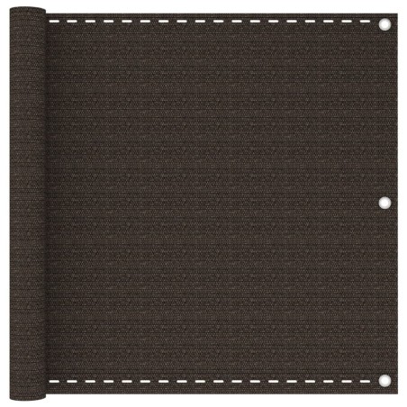 Écran de balcon Marron 90x300 cm PEHD 636444636444