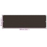 Écran de balcon Marron 90x300 cm PEHD 636444636444