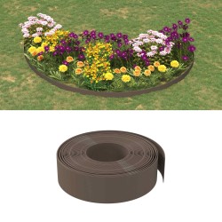Bordures 25 m 15 cm PE Marron 636450636450