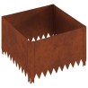 Bordure de Pelouse 60 x 60 x 35 cm Acier Rouillé 636452636452