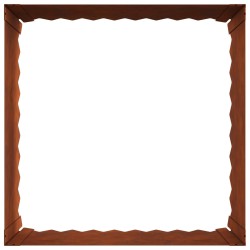 Bordure de Pelouse 60 x 60 x 35 cm Acier Rouillé 636452636452
