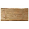 Dessus de table bord vivant 80x40x3,8 cm bois de manguier brut 636454636454