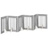 Porte de chien pliable avec supports 6 pcs Sonoma gris 362 cm 636456636456