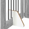 Porte de chien pliable avec supports 6 pcs Sonoma gris 362 cm 636456636456