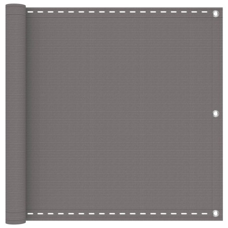 Écran de balcon Gris clair 90 x 300 cm HDPE et Aluminium 636458636458