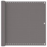 Écran de balcon Gris clair 90 x 300 cm HDPE et Aluminium 636458636458