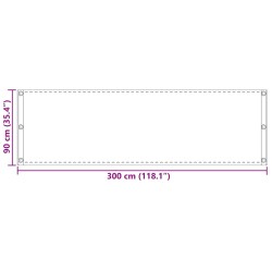 Écran de balcon Gris clair 90 x 300 cm HDPE et Aluminium 636458636458