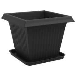 Pots de plantes 24 pcs Noir 38 x 38 x 30 cm Plastique 636459636459