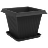 Pots de plantes 24 pcs Noir 38 x 38 x 30 cm Plastique 636459636459