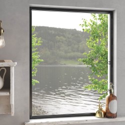 Écran anti-insectes pour fenêtres Anthracite 110 x 130 cm 636461636461