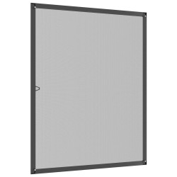 Écran anti-insectes pour fenêtres Anthracite 110 x 130 cm 636461636461