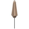 Parasol de jardin 270 x 270 cm Polyester Rectangulaire Taupe 636462636462