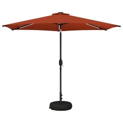 Parasol de jardin avec lumières LED et base 300 x 300 cm 636463636463