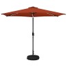 Parasol de jardin avec lumières LED et base 300 x 300 cm 636463636463