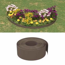 Bordures 25 m 20 cm PE Marron 636465636465