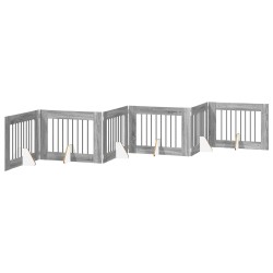 Porte de chien pliable avec supports 6 pcs Sonoma gris 482 cm 636468636468