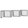 Porte de chien pliable avec supports 6 pcs Sonoma gris 482 cm 636470636470