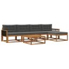 Ensemble de canapés d'extérieur 6 pcs Naturel et Anthracite 636486636486