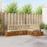 Ensemble de canapés d'extérieur 4 Pièce Naturel et Beige 636494636494