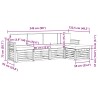 Ensemble de canapés d'extérieur 5 pcs Blanc et anthracite 636496636496