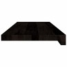 Marches d'escalier 16 pcs brun-noir 70x25x2 cm chêne massif 636498636498