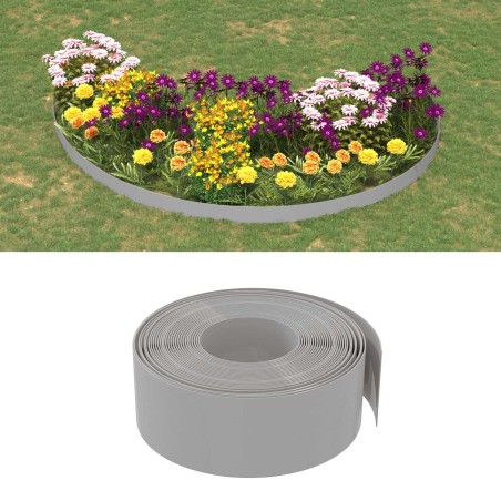 Bordures 25 m 20 cm PE Gris 636502636502