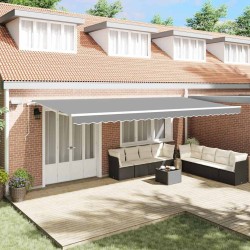 Cadre d'auvent Blanc 600 × 300 cm Aluminium 636508636508