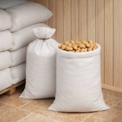 Sacs tissés 10 pcs Blanc 65 x 115 cm PP 636510636510