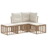 Ensemble de canapés d'extérieur Naturel Polyester 636511636511