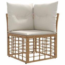 Ensemble de canapés d'extérieur Naturel Polyester 636511636511