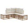 Ensemble de canapés d'extérieur Naturel Polyester 636512636512