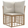 Ensemble de canapés d'extérieur Naturel Polyester 636512636512