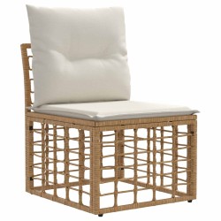 Ensemble de canapés d'extérieur Naturel Polyester 636512636512