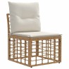 Ensemble de canapés d'extérieur Naturel Polyester 636512636512