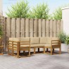 Ensemble de canapés d'extérieur 6 pcs Naturel et Beige 636544636544