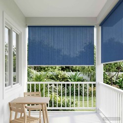 Store enrouleur extérieur à 90% de blocage UV Bleu 140 x 140 cm 636548636548