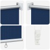 Store enrouleur extérieur à 90% de blocage UV Bleu 140 x 140 cm 636548636548