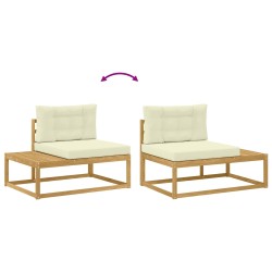 Ensemble de canapés d'extérieur Blanc 230,5 x 83 x 73 cm 636551636551