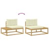 Ensemble de canapés d'extérieur Blanc 230,5 x 83 x 73 cm 636551636551