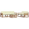 Ensemble de canapés d'extérieur 6 pcs Naturel et Crème 636553636553